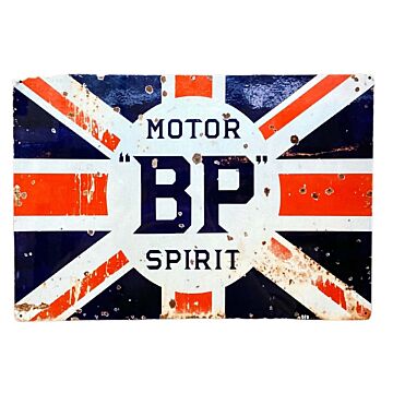 Metal Advertising Wall Sign - Motor Bp Spirit