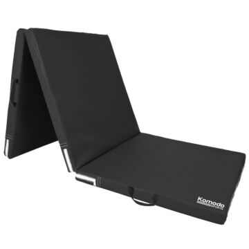 Komodo Tri Folding Yoga Mat - Black