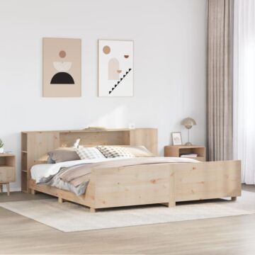 Vidaxl Bed Frame Without Mattress 200x200 Cm Solid Wood Pine