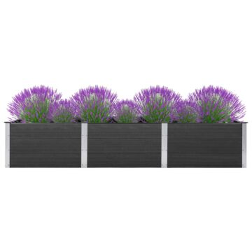 Vidaxl Garden Raised Bed Grey 300x100x54 Cm Wpc