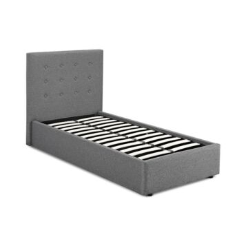Lucca 3.0ft Single Bed Grey
