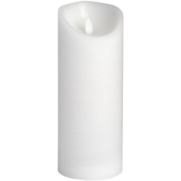 Luxe Collection 3.5" X 9" White Flickering Flame Led Wax Candle