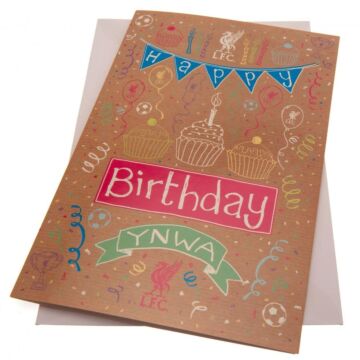 Liverpool Fc Girl Birthday Card