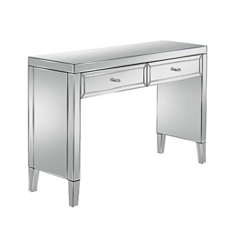 Valencia 2 Drawer Dressing Table Mirrored