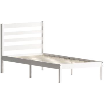 Junior Vida Libra Single Wooden Bed, White