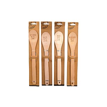 Set Of Four Wooden Spoons