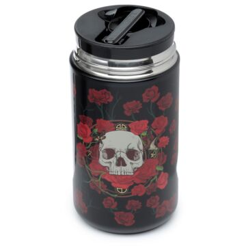 Skulls & Roses Stainless Steel Insulated Food Snack/lunch Pot 500ml