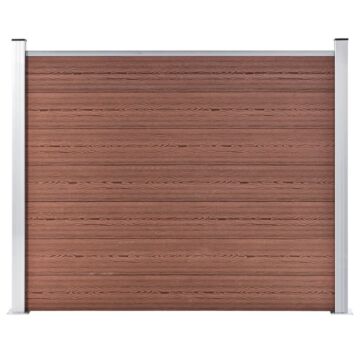 Vidaxl Fence Panel Wpc 180x146 Cm Brown