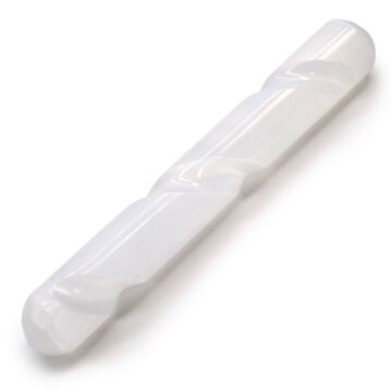 Selenite Spiral Wand - 16 Cm ( Round Both Ends)