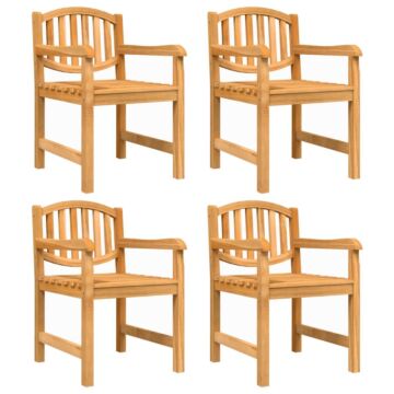 Vidaxl Garden Chairs 4 Pcs 58x59x88 Cm Solid Wood Teak