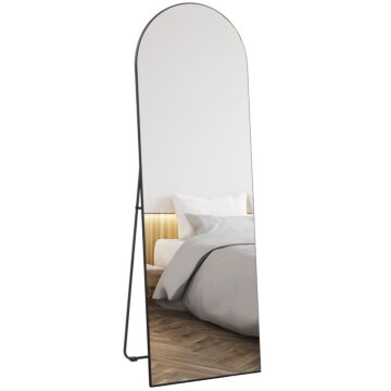 Homcom 150cm Arched Full Length Mirror - Black