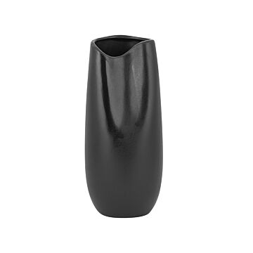 Decorative Table Vase Black 32 Cm Glam Beliani
