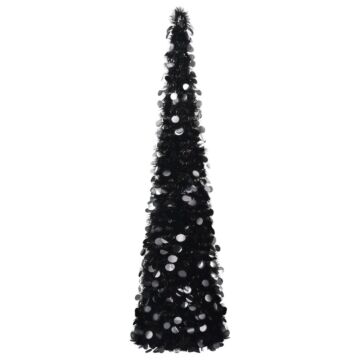 Vidaxl Pop-up Artificial Christmas Tree Black 150 Cm Pet