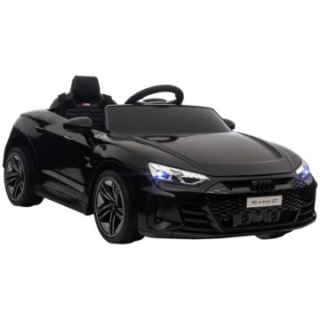 Homcom Audi Licensed 12v Kids Electric Ride-on, With Remote Control, Suspension System, Lights, Music, Motor - Black