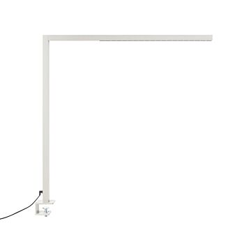 Desk Led Lamp Silver Metal 120 Cm Aluminium With Clamp Dimmer Motion Daylight Sensor Office Study Modern Beliani