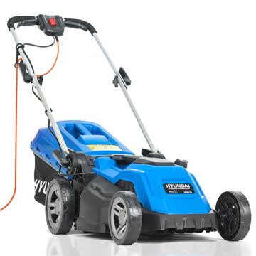 Hyundai 38cm Corded Electric 1600w/230v Roller Mulching Lawnmower | Hym3800e