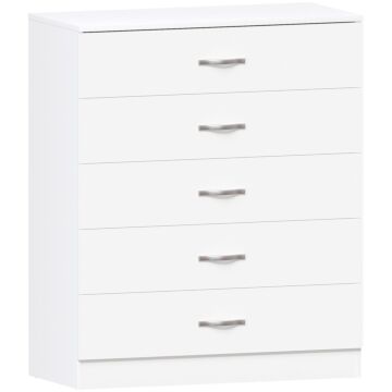 Vida Designs Riano 5 Drawer Chest, White