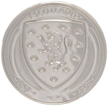 Scottish Fa Silver Plated Crest Badge