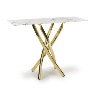 Astoria White/gold Console Table