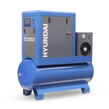 Hyundai 10hp 500l Permanent Magnet Screw Air Compressor With Dryer And Variable Speed Drive | Hysc100500dvsd