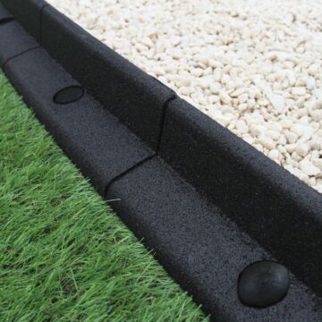 Flexible Lawn Edging Black 1.2m X 6