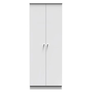 Yarmouth Tall Plain Wardrobe In White