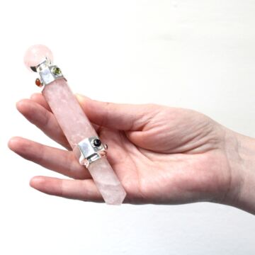 Hexagonal Crystal Healing Wand - 12cm - Rock Quartz