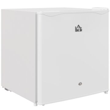 Homcom 46 Litre Lockable Countertop Fridge - Cream White