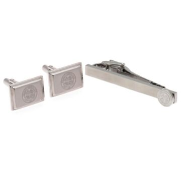 Celtic Fc Tie Slide & Cufflink Set