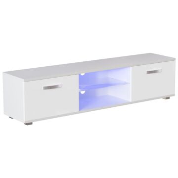 Cosmo 2 Door Led Tv Unit, 160cm, White