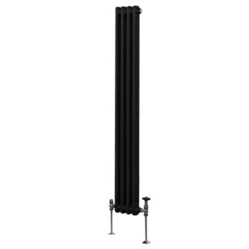 Traditional 2 Column Radiator - 1800 X 202mm - Black