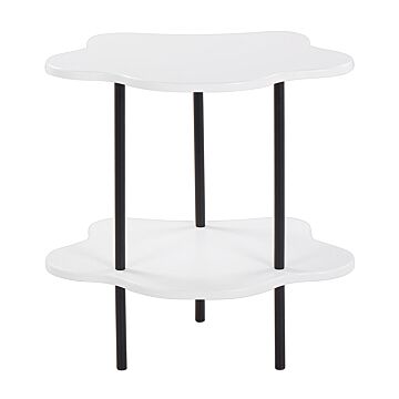2 Piece Nest Of Tables Gold Stainless Steel Frame Tempered Glass Round Tabletop Glamour Beliani