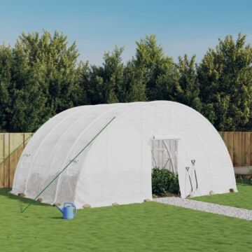 Vidaxl Greenhouse With Steel Frame White 24 M² 6x4x2.85 M