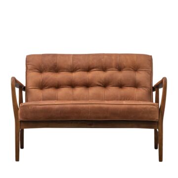 Humber 2 Seater Sofa Vintage Brown Leather