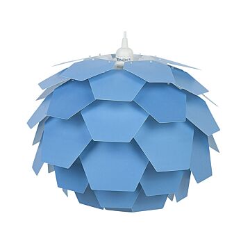 Pendant Lamp Blue Plastic Pine Cone Shade Hanging Lamp Beliani
