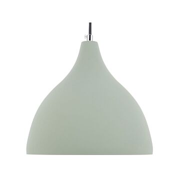 Pendant Lamp Green Concrete Scandinavian Style Ceiling Light Beliani