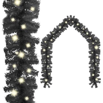 Vidaxl Christmas Garland With Led Lights 5 M Black