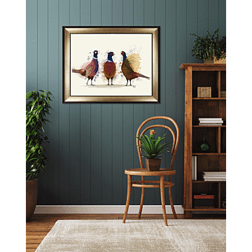 Pheasant Trio - Framed Art
