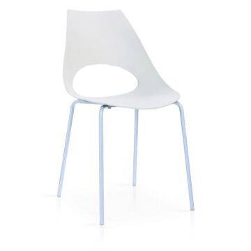 Orchard Plastic (pp) Chairs White With Metal Legs Chrome 6s