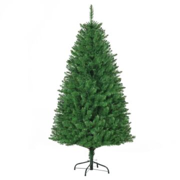 Homcom 5 Feet Pre-lit Artificial Christmas Tree Warm White Led Lights - Green