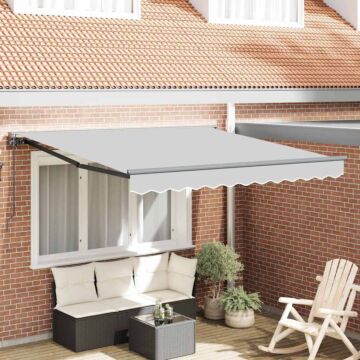 Vidaxl Electric Semi-cassette Awning Frame Retractable Metal