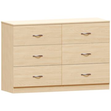 Vida Designs Riano 6 Drawer Chest, Pine