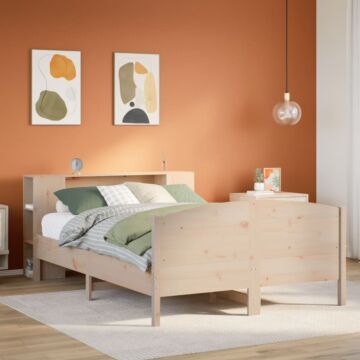 Vidaxl Bookcase Bed Without Mattress 160x200cm Solid Wood Pine
