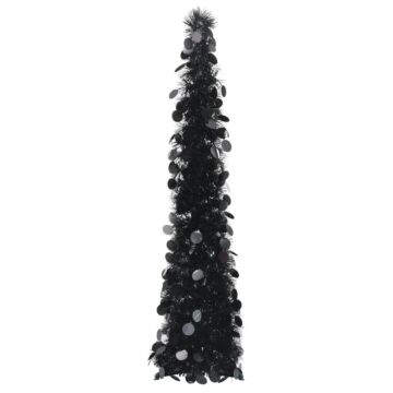 Vidaxl Pop-up Artificial Christmas Tree Black 120 Cm Pet