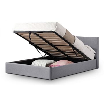 Rialto Lift-up Storage Bed In Linen 135cm