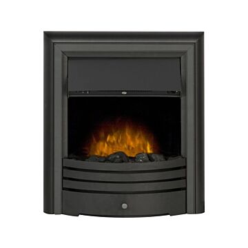 Adam Cambridge Coal Electric Fire In Black