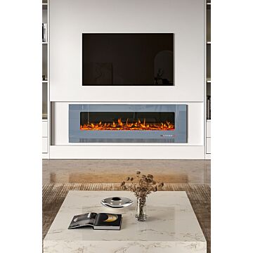 60inch Wall Mounted Electric Fireplace Grey