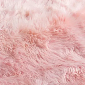 Quad Blush Pink Sheepskin Rug