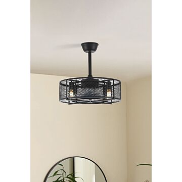 Metal Industrial Black Fan Ceiling Light