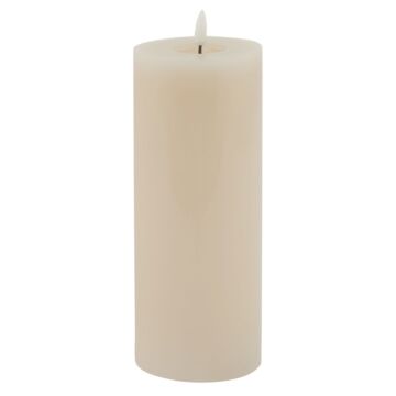 Luxe Collection Melt Effect 3.5x9 Taupe Led Wax Candle